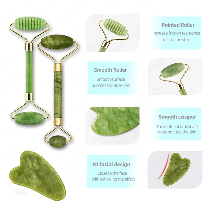 Gua sha face massager/roller